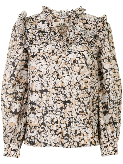 Sea Borealis Batik Print Blouse In Multicolour