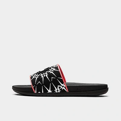 Nike Offcourt Slider In Black Alien Swoosh Print In Black