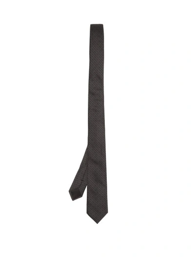 Givenchy Logo-jacquard Silk Tie In Black