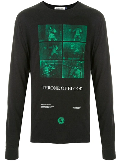 Undercover Throne Of Blood-print Cotton-jersey T-shirt In Black