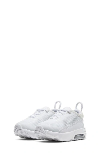 Nike Kids' Air Max 2090 Sneaker In White/metallic Silver