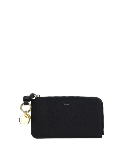 Chloé Leather Coin Purse In Black