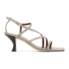 Staud Women's Gita Croc-embossed Leather Sandals In White