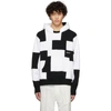 Ambush Block Panelled Cotton Hoodie In White