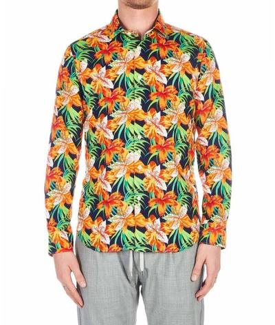 Robert Friedman Men's Multicolor Cotton Shirt