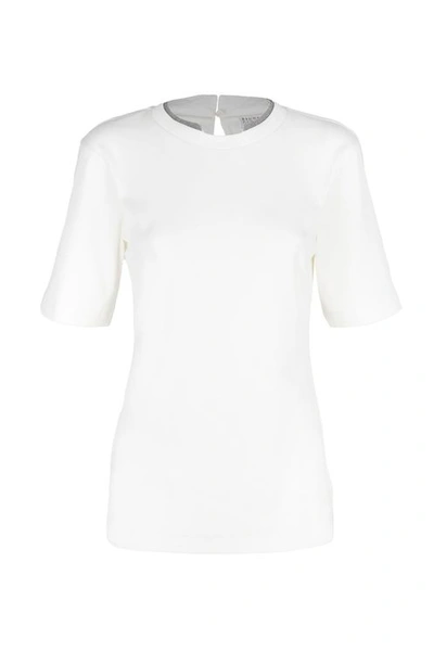 Brunello Cucinelli Women's White Cotton T-shirt