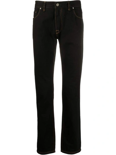 Fendi Men's Black Cotton Jeans In Nero