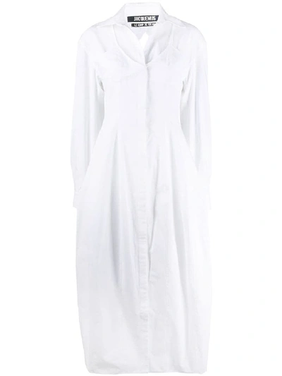 Jacquemus Women's White Cotton Dress
