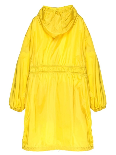 Moncler Women's Yellow Polyurethane Outerwear Jacket