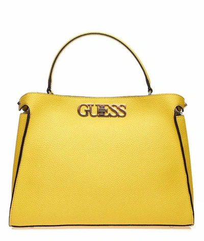 Guess Women's Yellow Polyurethane Handbag