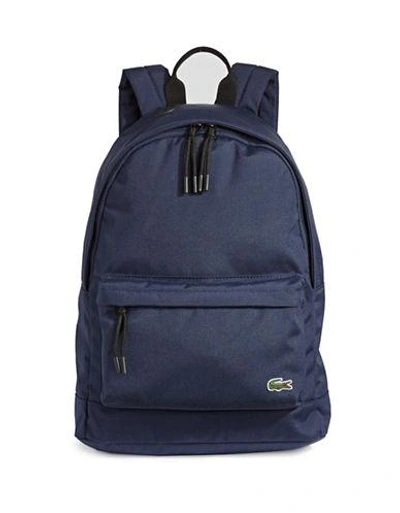 Lacoste Canvas Backpack In Navy