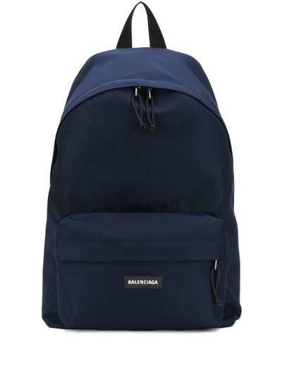 Balenciaga Explorer Backpack In Blue