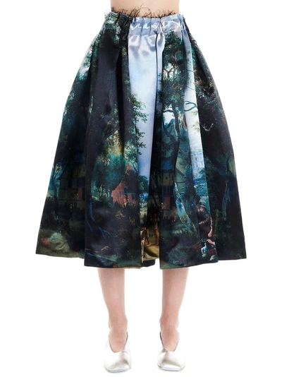 Comme Des Garçons Women's Multicolor Polyester Skirt