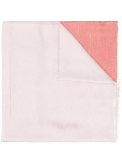 Valentino Women's Pink Silk Scarf