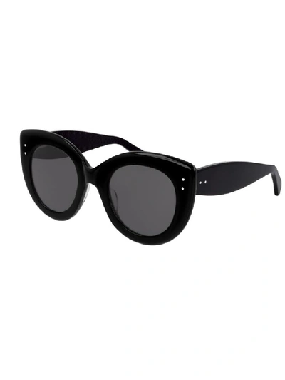 Alaïa Women's Black Metal Sunglasses