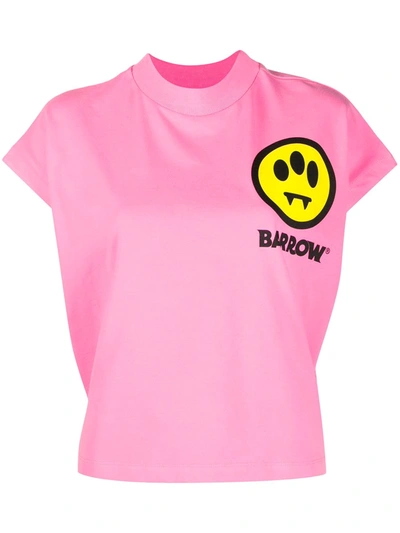 Barrow Invasion Cap-sleeved T-shirt In Pink