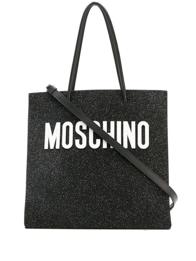 Moschino Women's Black Leather Tote