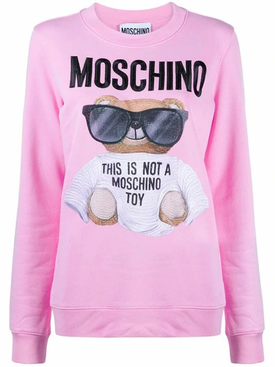 Moschino Pink Cotton Sweatshirt