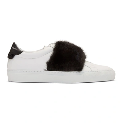 Givenchy White & Black Mink Urban Knots Sneakers