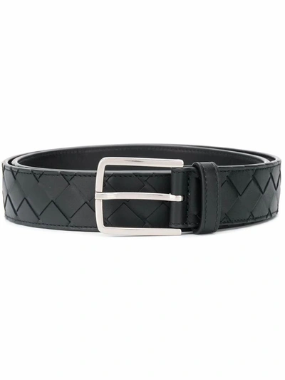 Bottega Veneta Men's Black Leather Belt