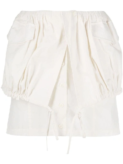 Jacquemus Women's White Polyamide Skirt