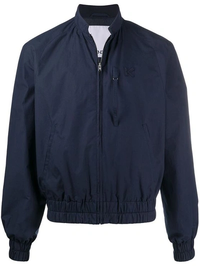 Kenzo Men's Blue Cotton Outerwear Jacket