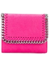 Stella Mccartney Falabella Small Flap Wallet In Pink