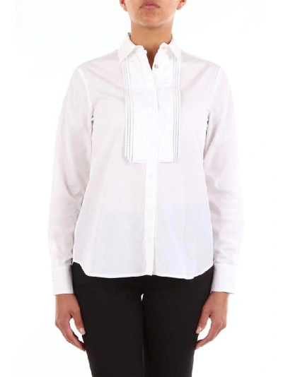 Barba Women's White Cotton Shirt