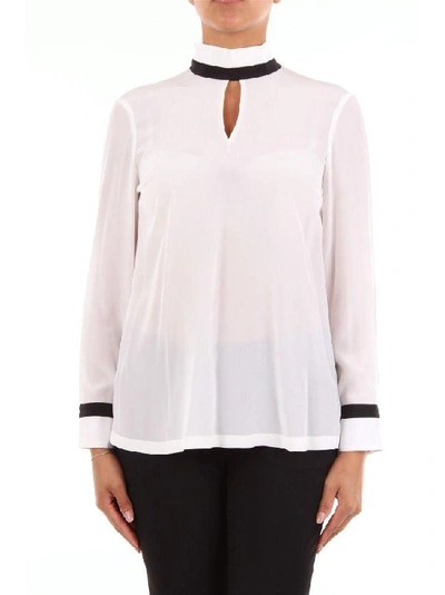 Barba Women's White Silk Blouse