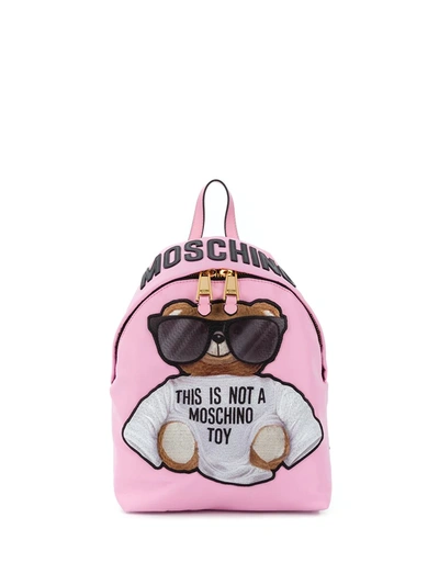 Moschino Pink Teddy Bear Backpack