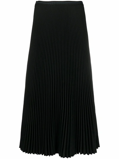 Prada Women's  Black Polyester Skirt In Blue