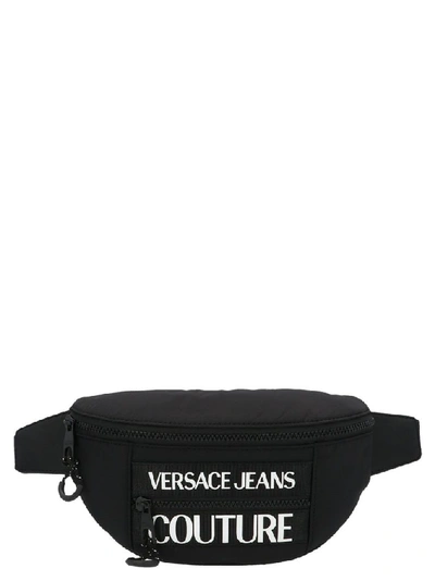 Versace Jeans Men's Black Polyester Belt Bag