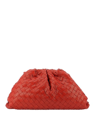 Bottega Veneta Women's Red Leather Pouch