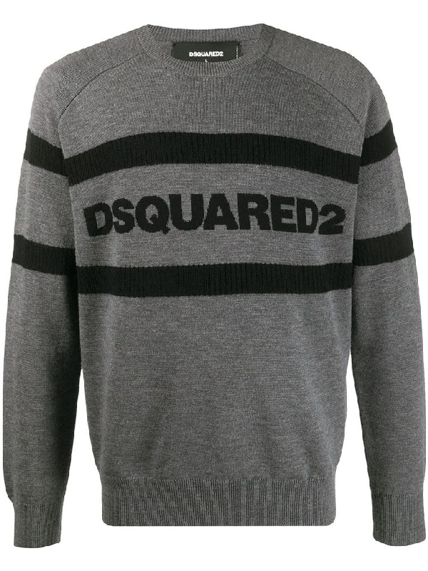 Dsquared2 Men's Grey Wool Sweater | ModeSens