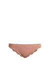 Marysia Broadway Scallop-edged Bikini Briefs In Pink