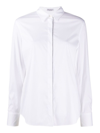 Brunello Cucinelli Shirt In Cotton Stretch In White