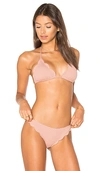 Marysia Broadway Scallop-edged Triangle Bikini Top In Pink