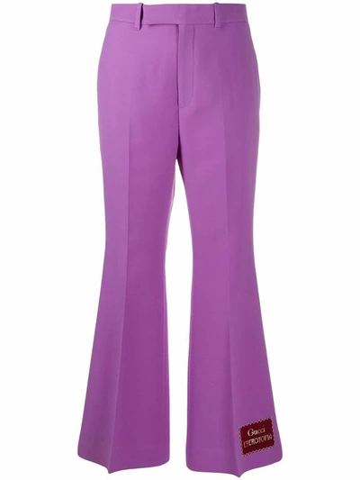 Gucci Women's Purple Silk Pants