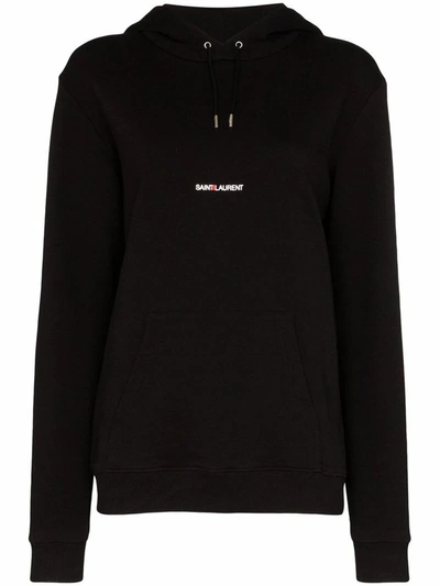 Saint Laurent Women's Black Cotton Sweatshirt