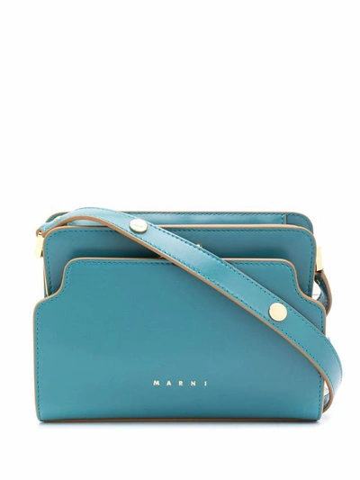 Marni Women's Blue Leather Handbag