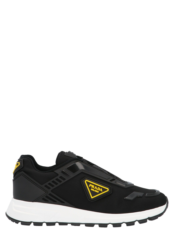 prada techno stretch fabric sneakers