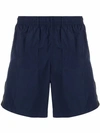 Alexander Mcqueen Swim Trunks With Logo In Blue