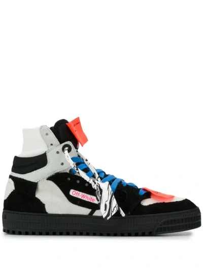 Off-white Off-court Black Panelled Hi-top Sneakers
