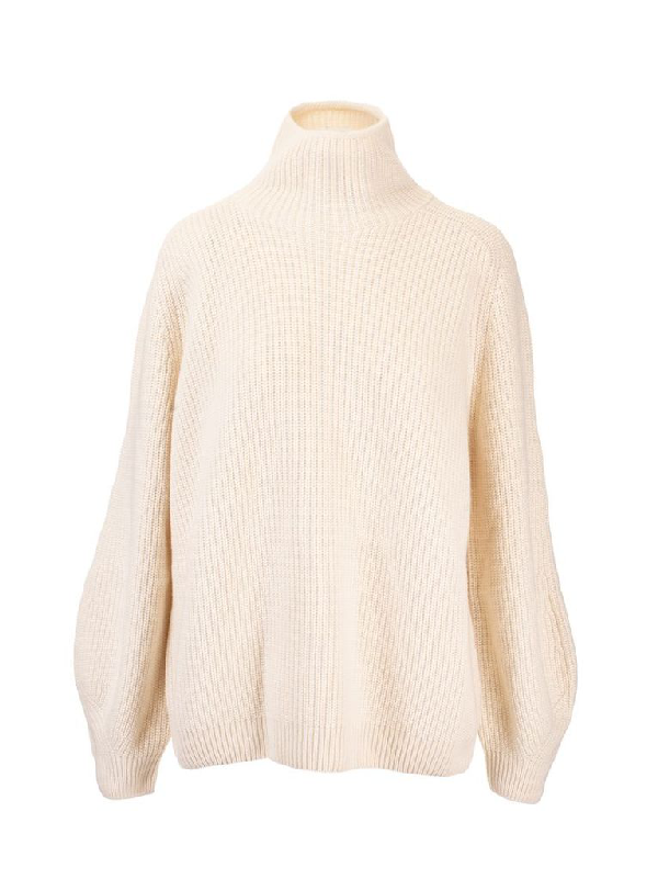 Loro Piana Women's White Wool Sweater | ModeSens