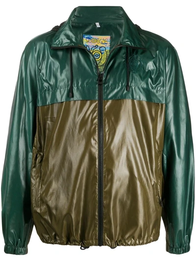 Loewe Colorblock Ripstop Jacket In Green