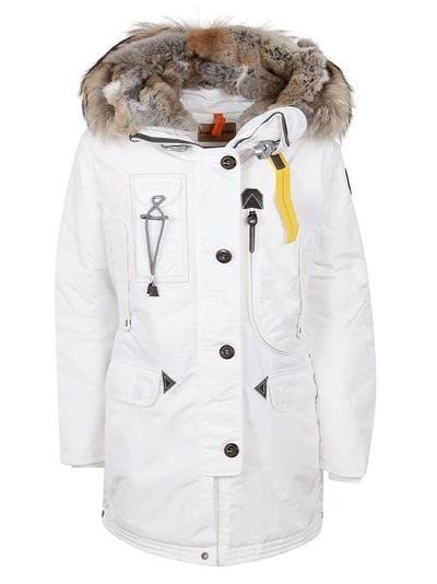 Parajumpers White Coat In Technical Nylon