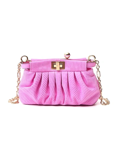 Fendi Pink Leather Shoulder Bag
