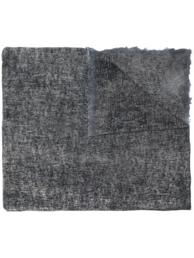 Avant Toi Mottled Cashmere Scarf In Grey