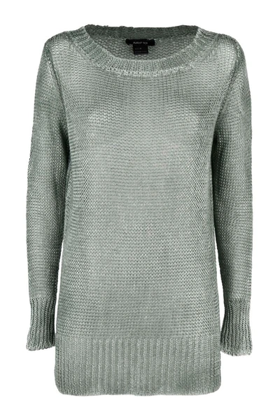 Avant Toi Women's Green Linen Sweater