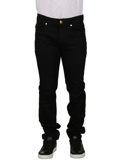 Versace Men's Black Cotton Jeans